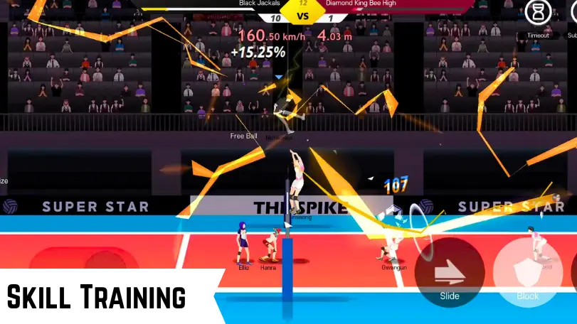 The Spike Mod APK Skills Training
